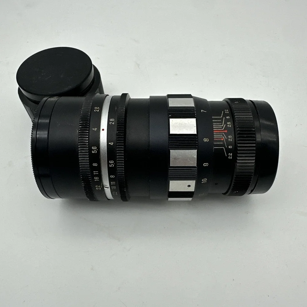 Aetna-Coligon 135mm f2.8 Zebra‎ Preset Lens & Lens Converter Included EUC